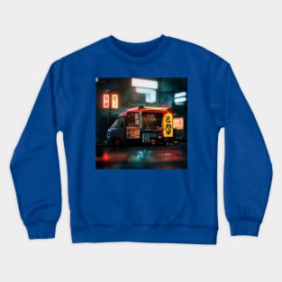 Cyberpunk Tokyo Ramen Food Truck Crewneck Sweatshirt